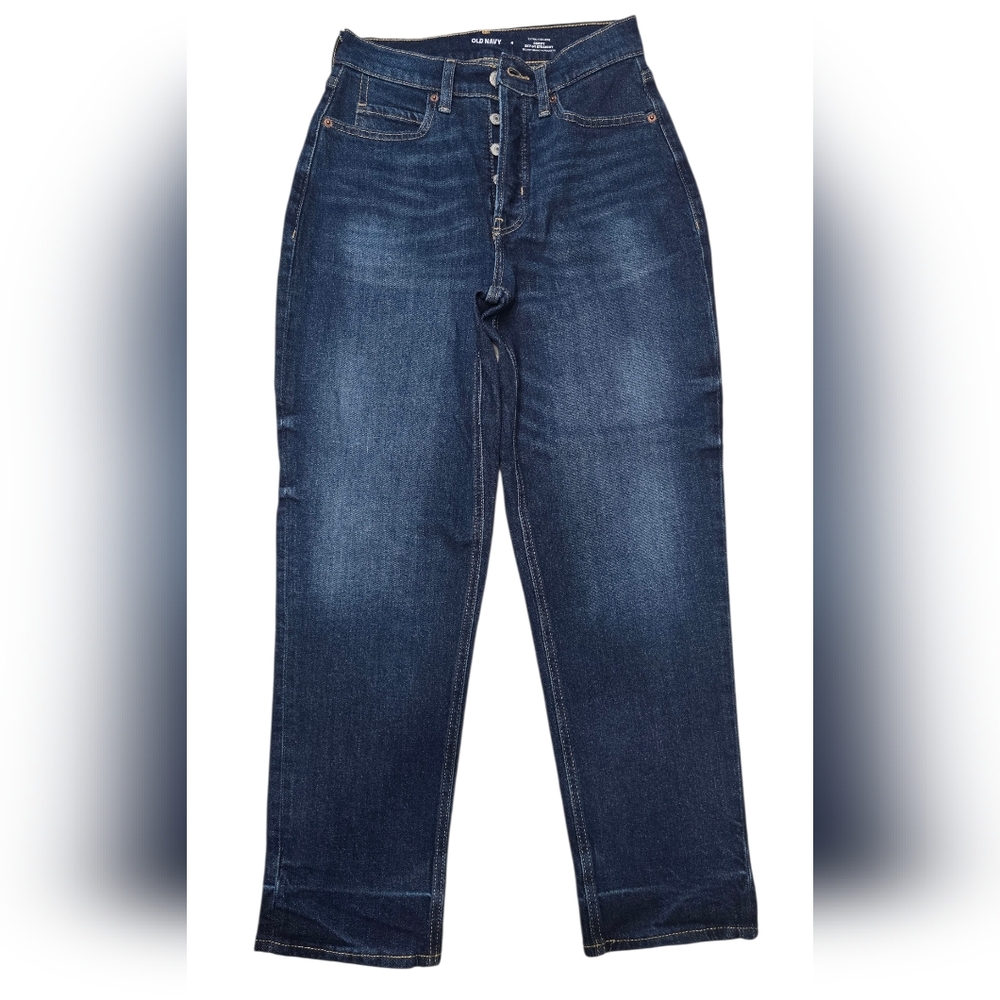 Old Navy Wome's Curvy Sky-hi Straight Jeans